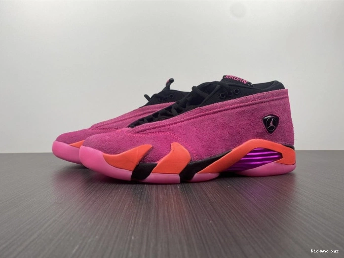 Retro DH4121-600 Pink Jordan 14 Low Shocking (W) 0803